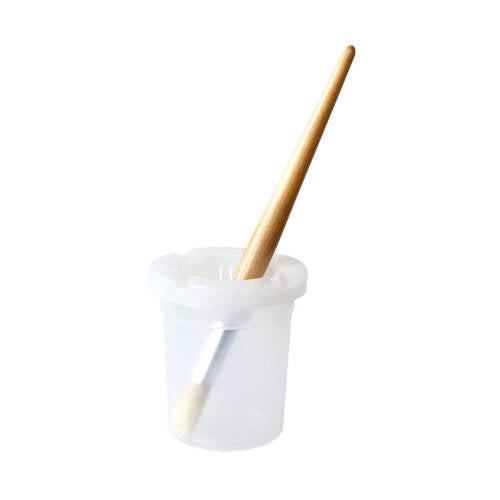 Paint Pot and Lid Clear - Educating Kids