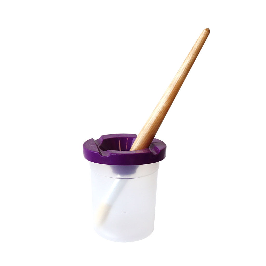 Paint Pot with Lid - Purple - Educating Kids