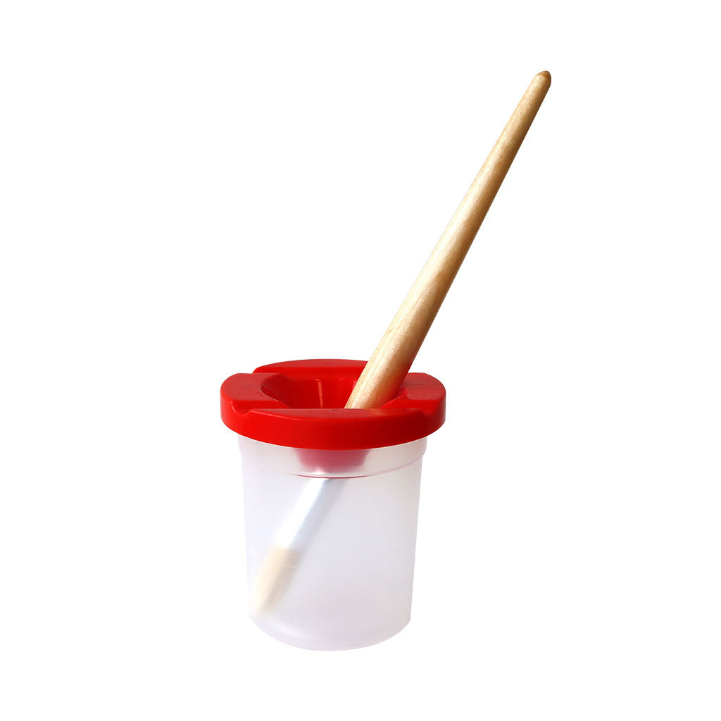 Paint Pot with Lid - Red - Educating Kids