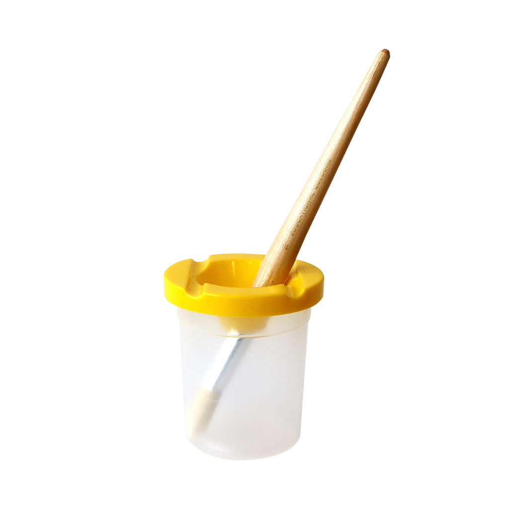 Paint Pot with Lid - Yellow - Educating Kids