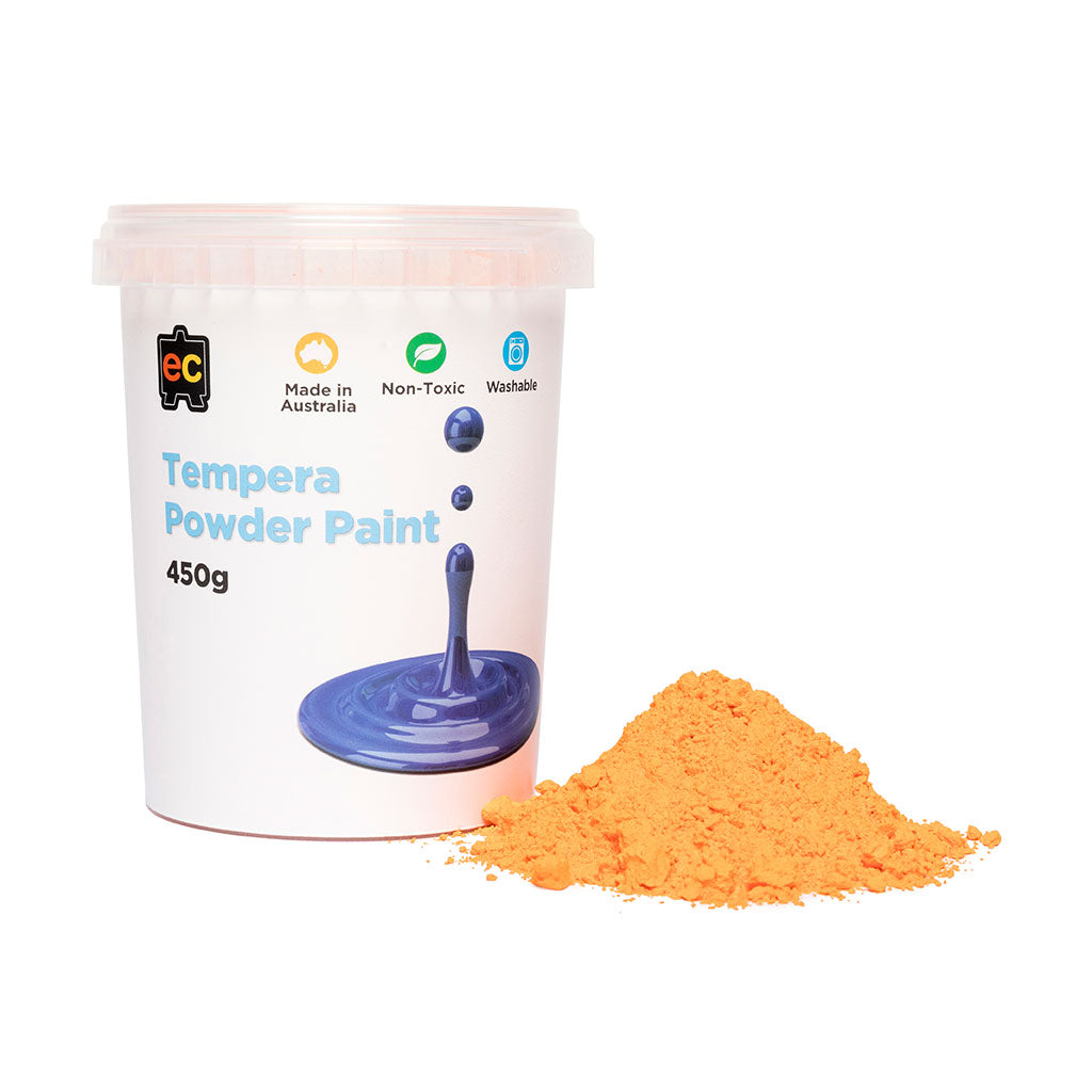 Tempera Powder - Orange - 450gm - Educating Kids