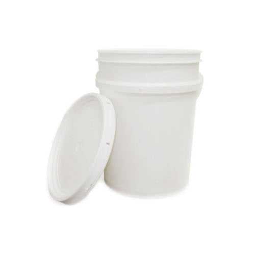 White Pail Bucket with Lid - 20L