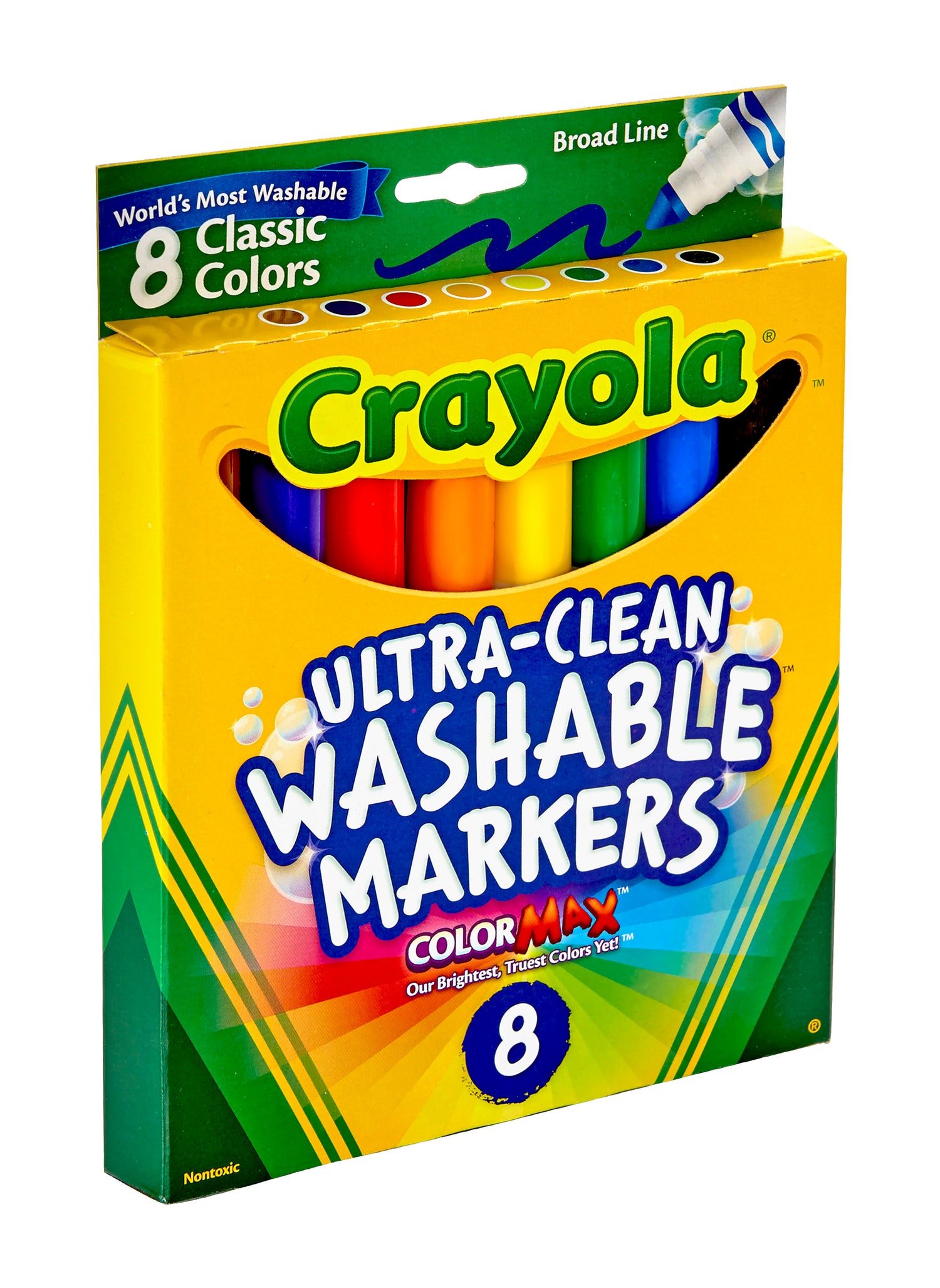 Crayola Markers Broadline Washable - Pack of 8 - Educating Kids