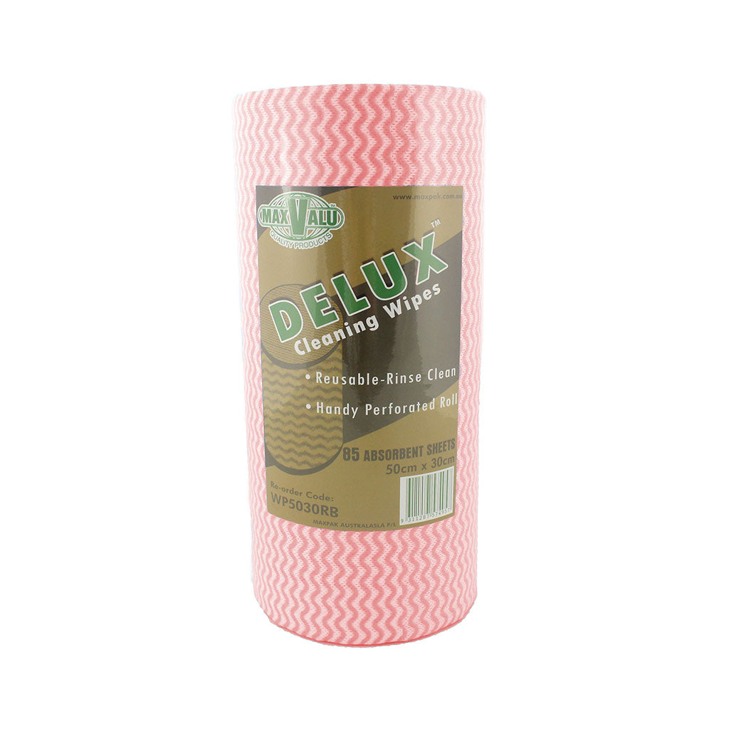 Cleaning Wipes - Red - Roll of 85