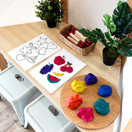 Creative Colour-in with Modelling Dough