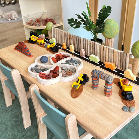 Construction Play with Modelling Dough