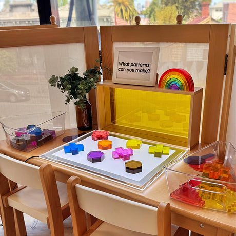 Lucite Blocks & Light Table Activity