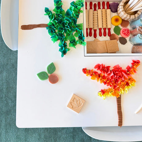 Modelling Dough & Crepe Paper Trees