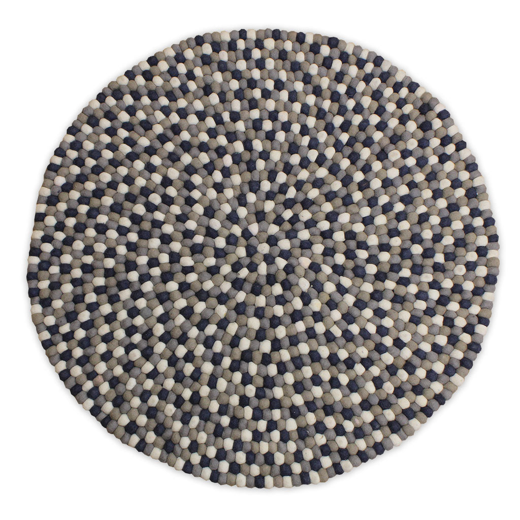 Felt Ball Mat 90cm - Neutral