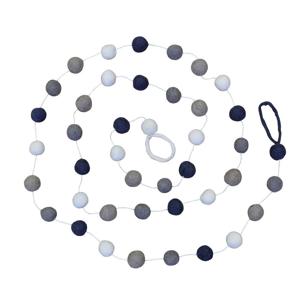 Felt Ball Bunting - Neutral