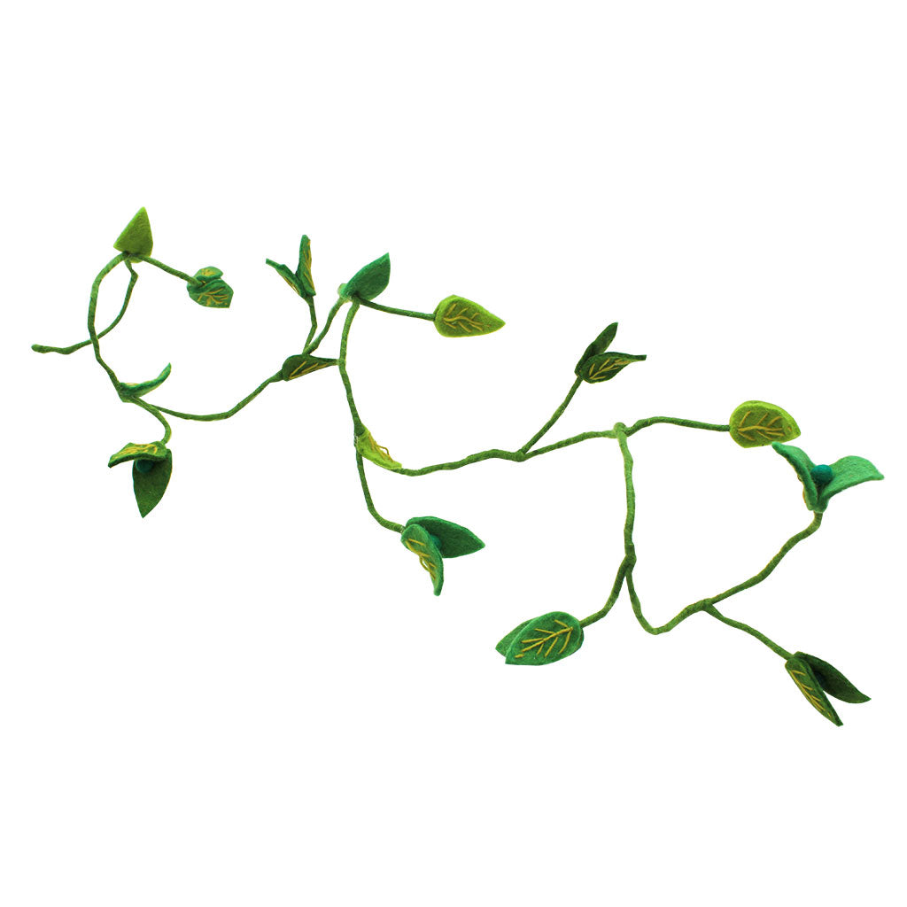 Felt Green Leaf Wired Bunting