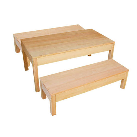 Euca Collection Table & Bench Set - Educating Kids