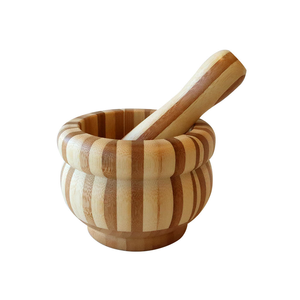 Bamboo Mortar & Pestle