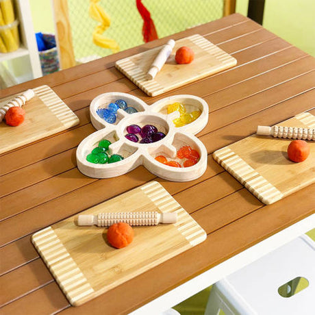 Bamboo Rectangle Chopping Board - Educating Kids