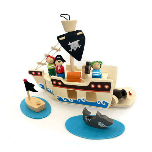 Portable Pirate Playset - 10pc Set - Educating Kids