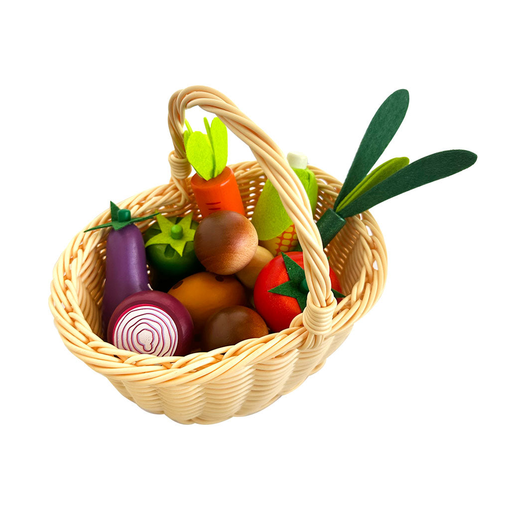 Wooden Vegetable Play Set - 11pc