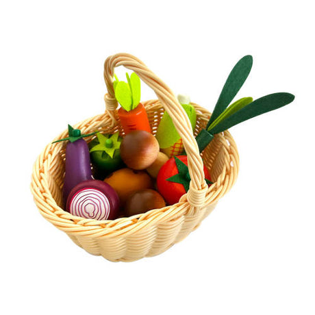 Wooden Vegetable Playset - 11pc Set - Educating Kids