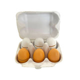 Wooden Eggs - 6pc - Educating Kids