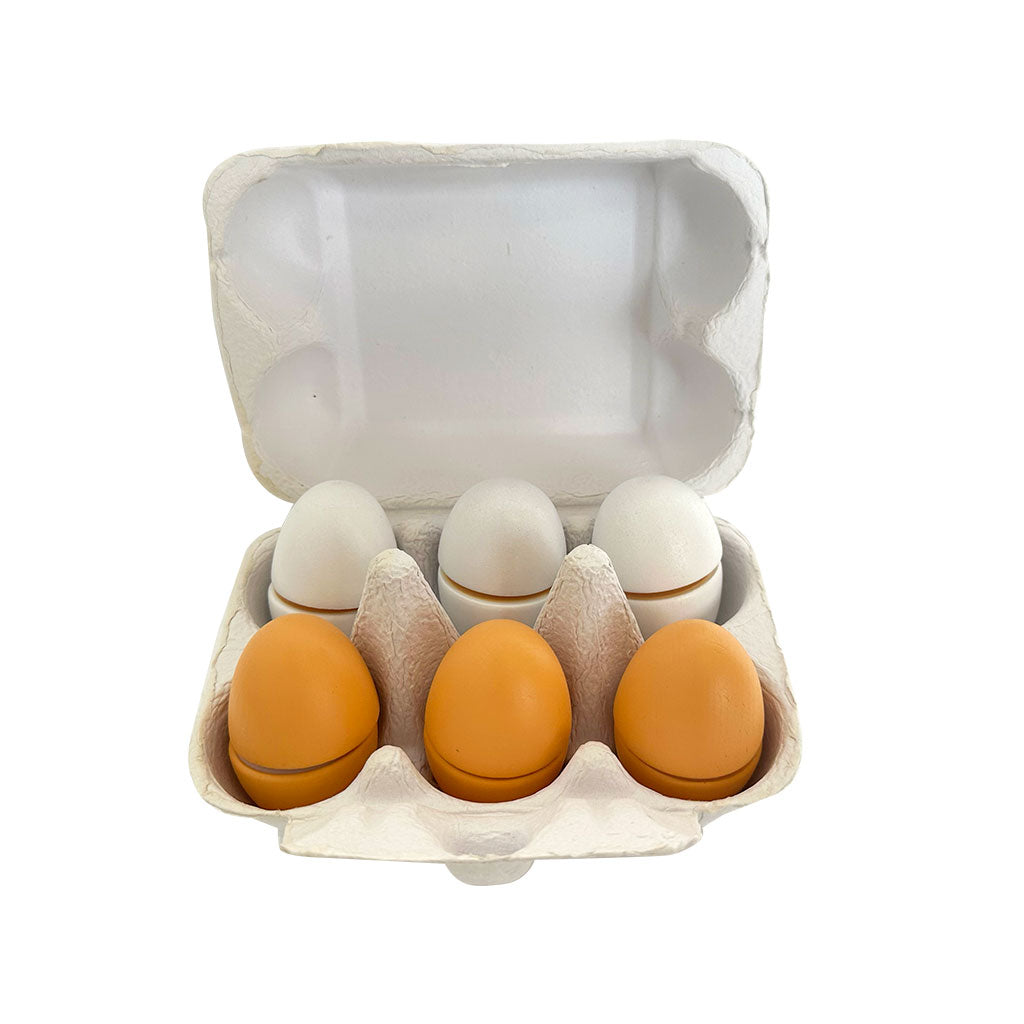 Wooden Eggs - 6pc