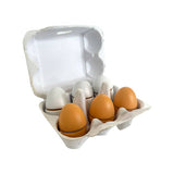 Wooden Eggs - 6pc - Educating Kids