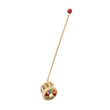 Wooden Push Along - 1pc - Red - Educating Kids