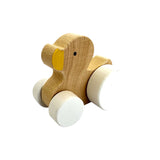 Wooden Rabbit, Elephant & Duck Car - 6pc