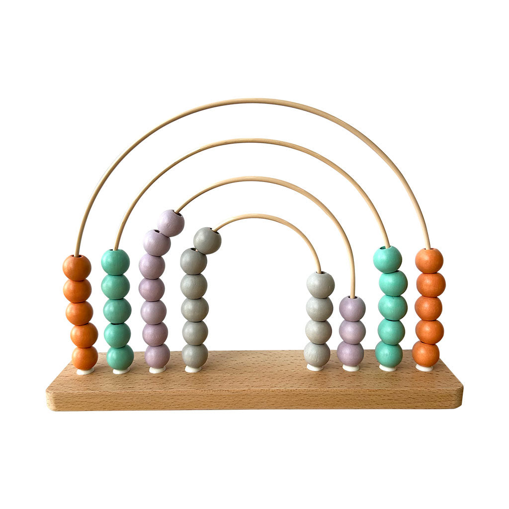 Wooden Rainbow Abacus Blue