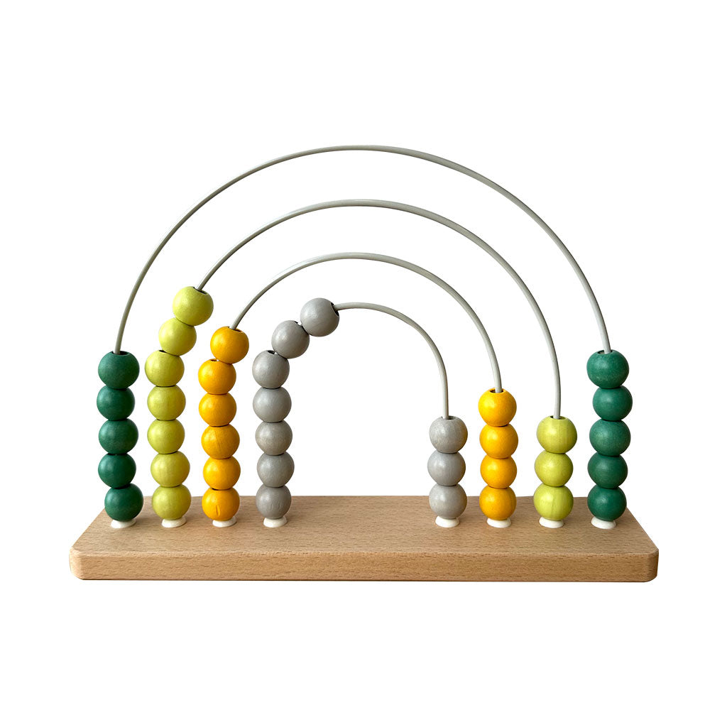 Wooden Rainbow Abacus Brown