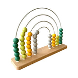 Wooden Rainbow Abacus Brown