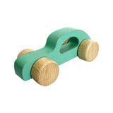 Wooden Baby Car with Handle - 6pc