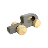 Wooden Baby Car with Handle - 6pc