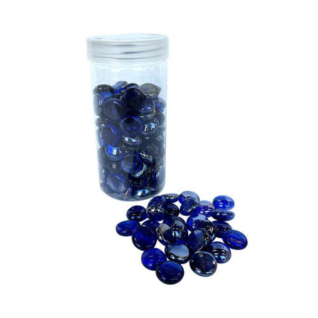 Glass Pebbles Blue - 600gm - Educating Kids