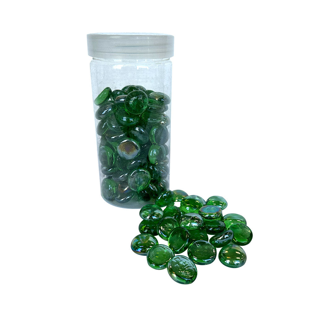 Glass Pebbles Green - 600g
