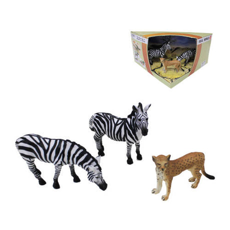 Zebras & Cheetah - Set of 3 - Educating Kids