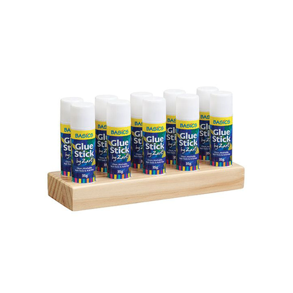 Glue Stick Wooden Holder