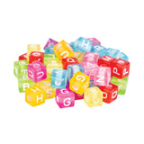 Alphabet Cube Beads Coloured – 100 g