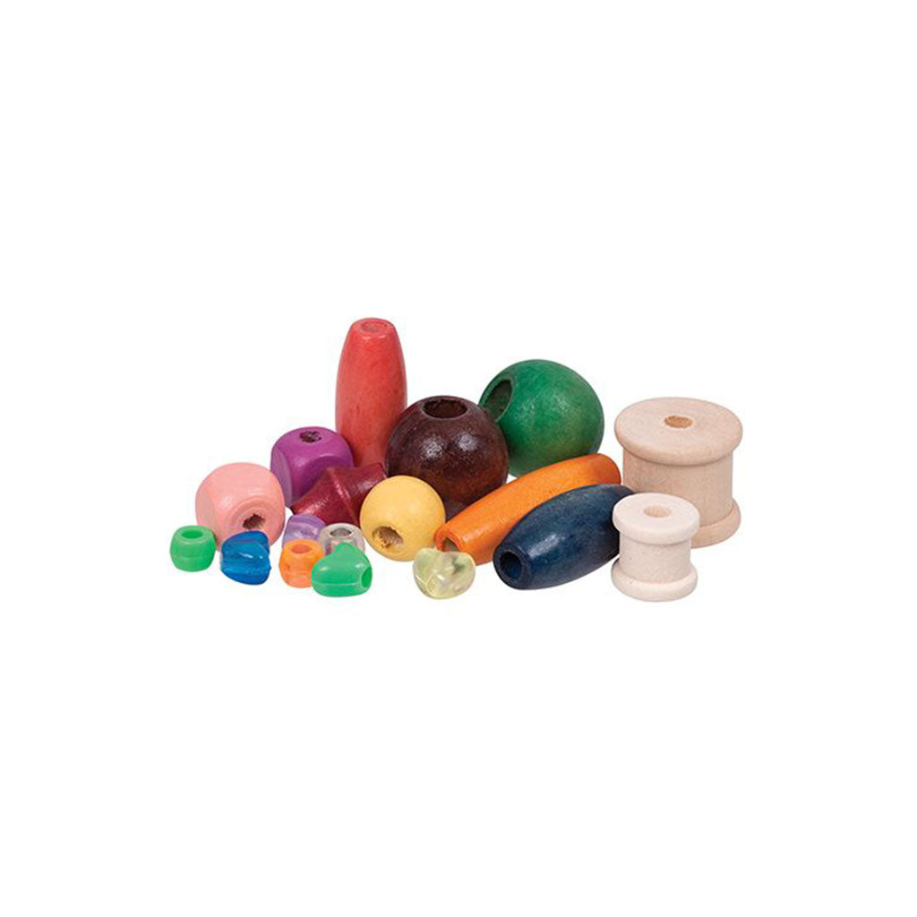 Threading Beads Coloured - 480g - Educating Kids