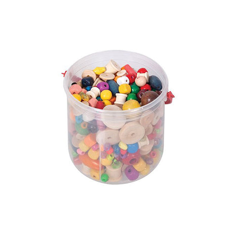 Threading Beads Coloured - 480g - Educating Kids