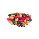 Beads Wooden Oval Asst - Pack of 100 - Educating Kids