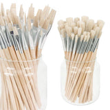 Hog Hair Brushes Asst Sizes - Set of 60