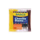 Basics Chenille Stems - 15cm - Pack of 1000 - Educating Kids