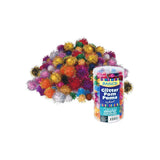 Glitter Pom Poms - Pack of 200 - Educating Kids