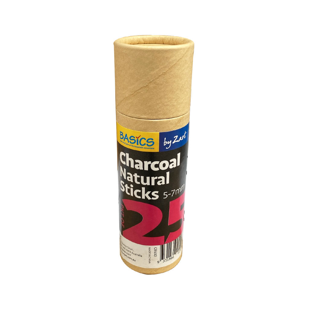 Charcoal Natural 5-7mm 25s Thick