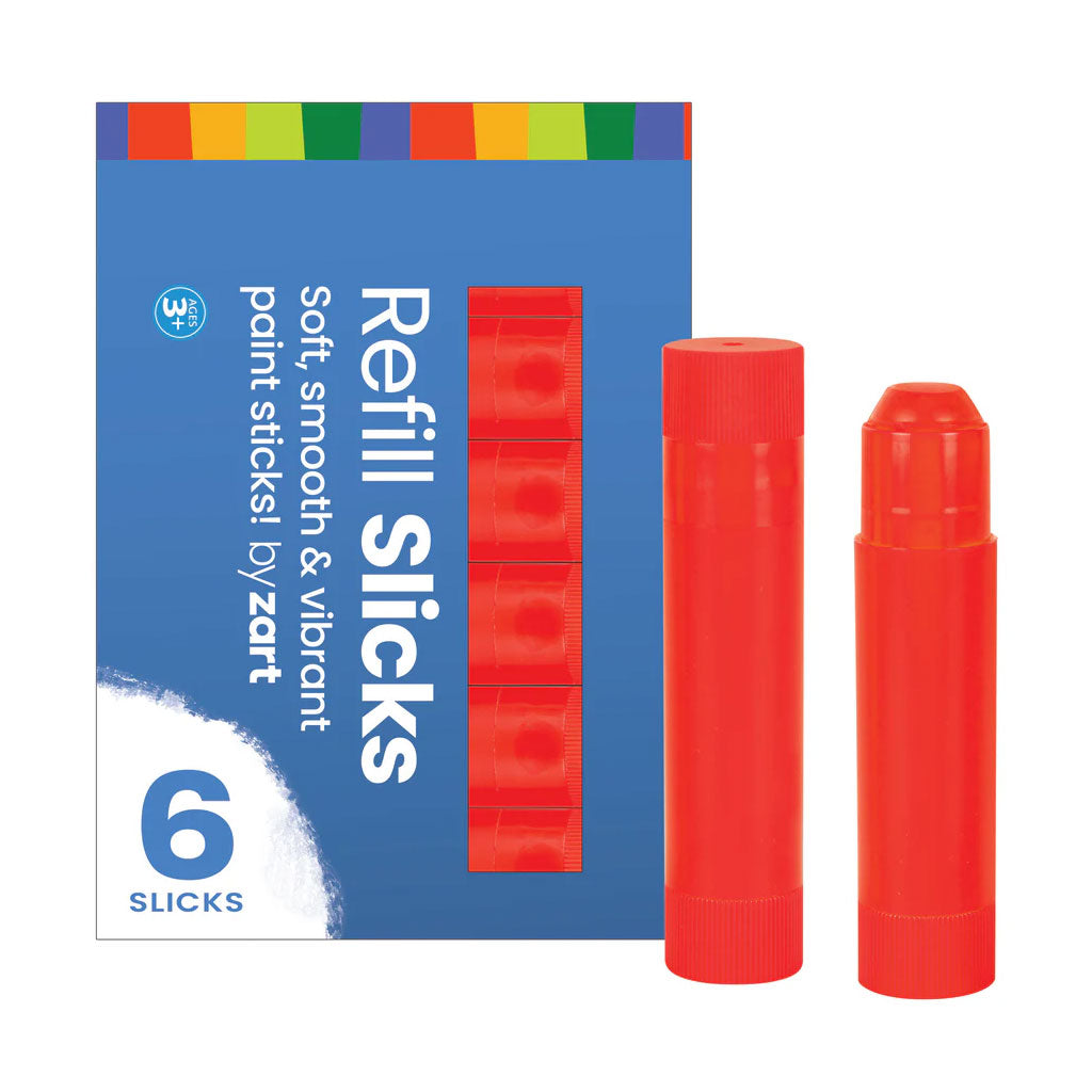 Slicks Paint Sticks Red - Pack of 6