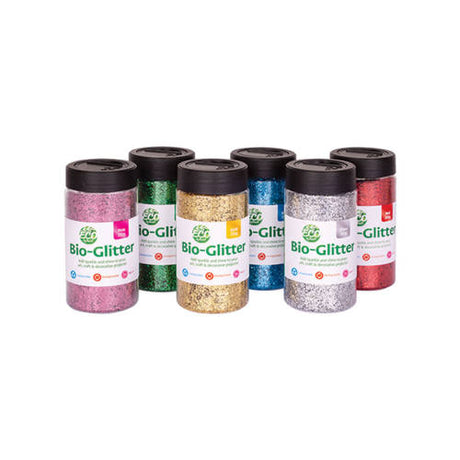 Bio Glitter 200g Asst - Set of 6 - Educating Kids