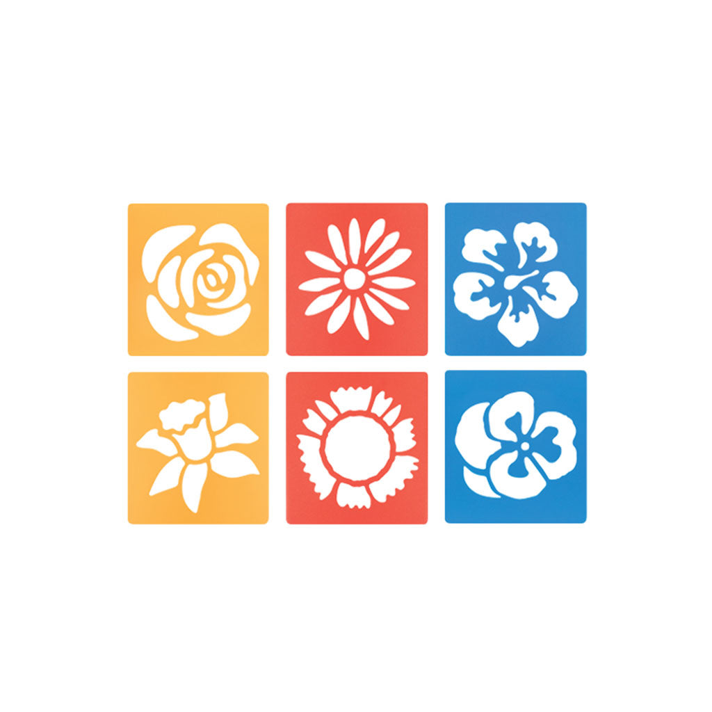 Flower Stencils – Set of 6 - Educating Kids
