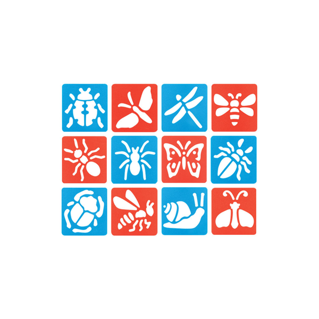 Minibeast Stencils - Set of 12 - Educating Kids