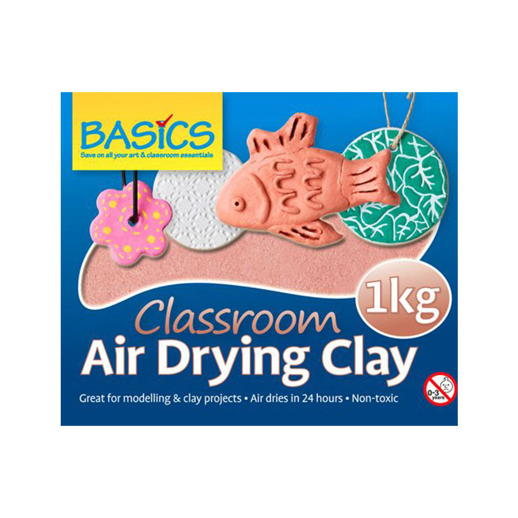 Classroom Air Dry Clay 1kg Terracotta