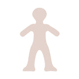 Paper Shapes Doll - Pack of 50 - Educating Kids