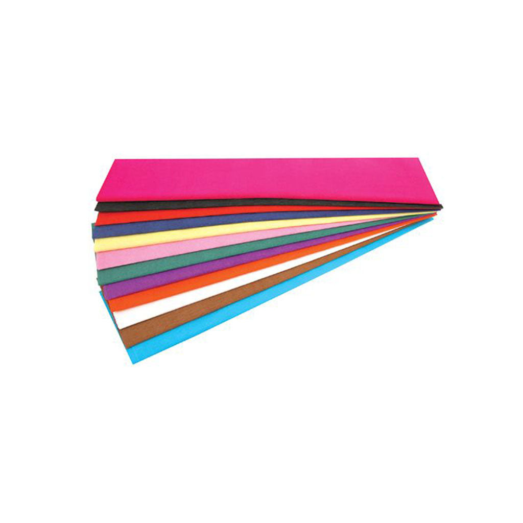 Crepe Paper - Pack of 12 - Assorted - Educating Kids